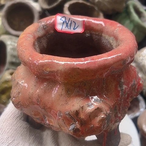 粗陶花盆手工花盆