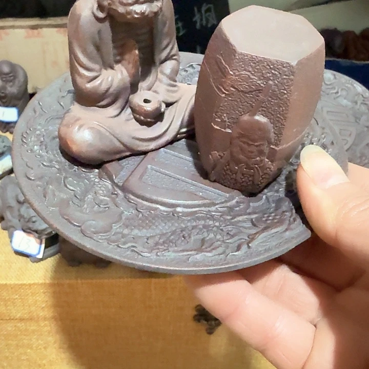 紫砂茶宠红****）雕塑瑕疵茶宠