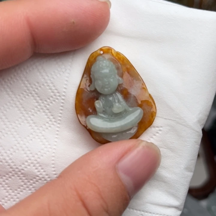 颈饰未镶嵌翡翠宝宝佛