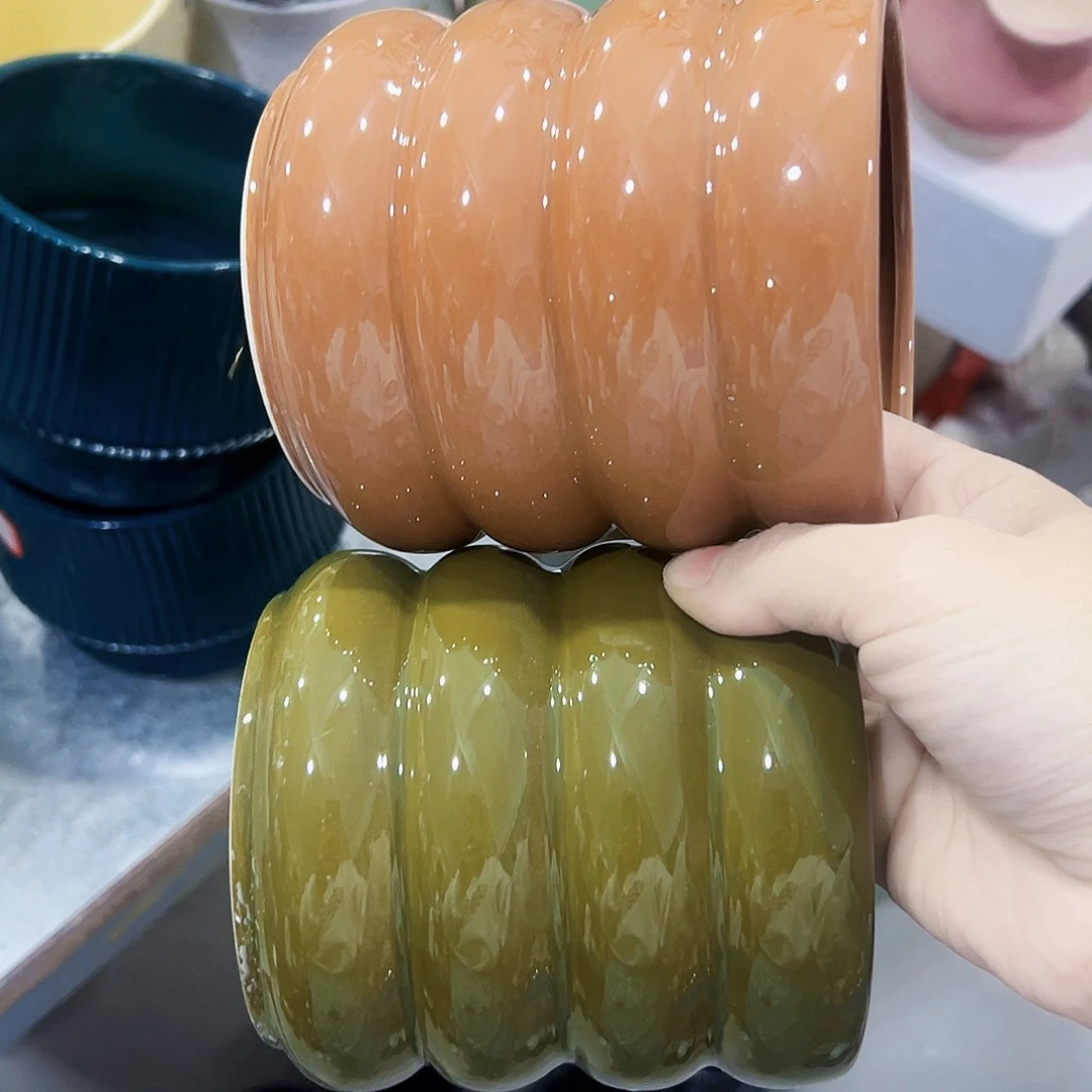 有孔外贸尾单陶瓷花盆凑10米包邮