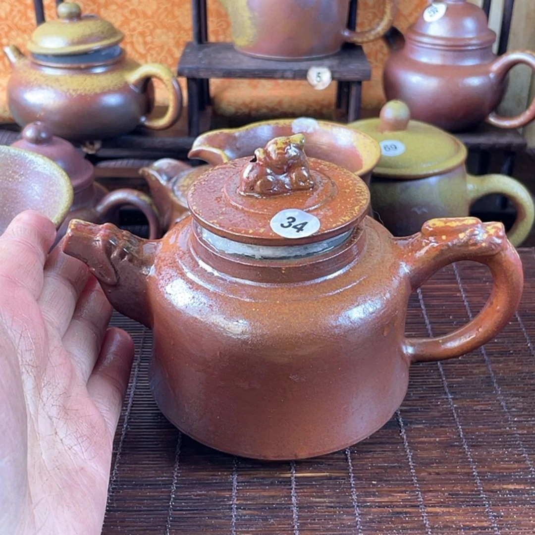 【闪购商品】上*军柴烧茶壶300毫升左右福利微瑕