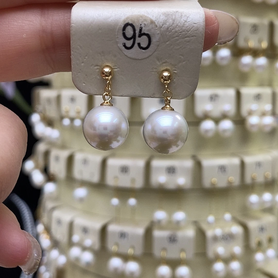 耳饰淡水珍珠银S925镶嵌