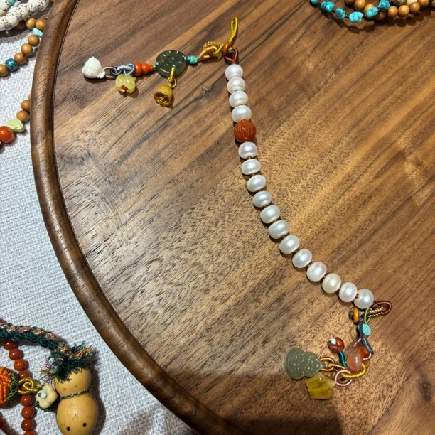 国风双头手机挂件