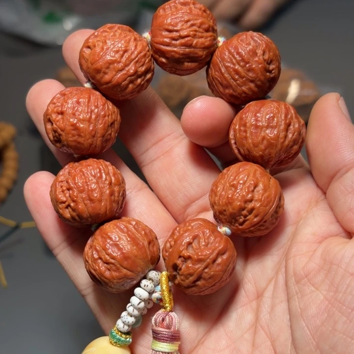 文玩核桃吊坠磨盘7405