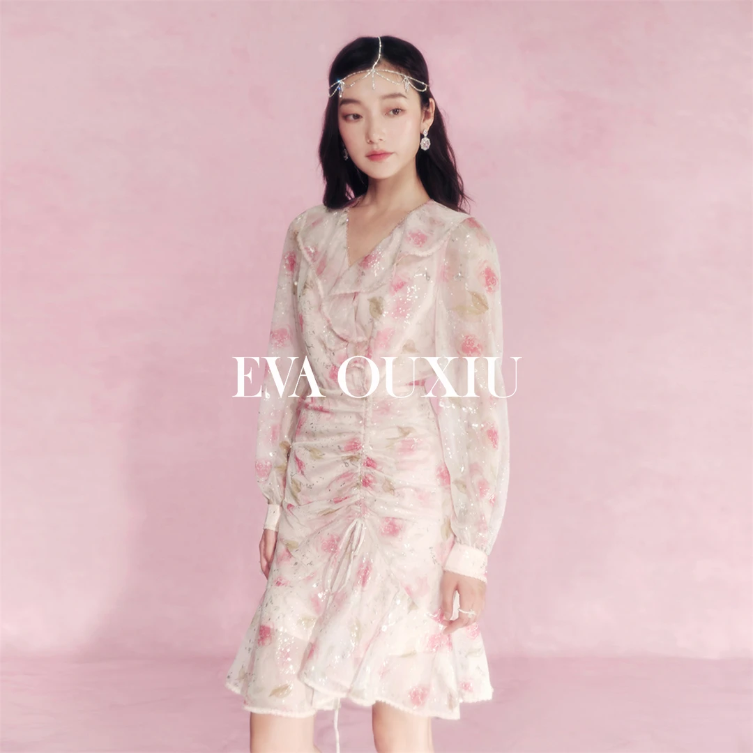 【白姐福利】EVA OUXIU/伊华欧秀连衣裙 51WAQ5035