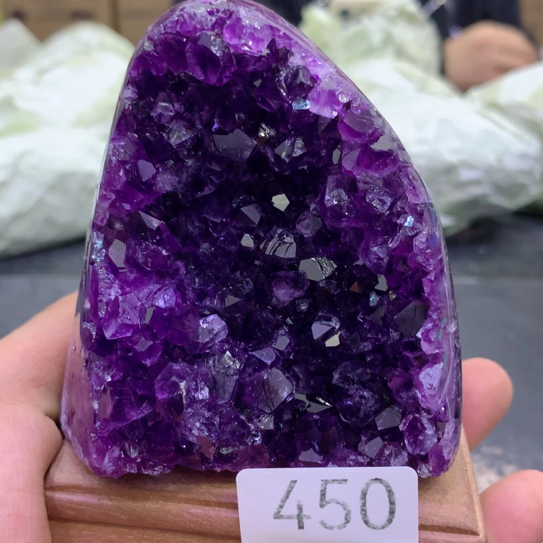 水晶摆件未镶嵌紫晶450