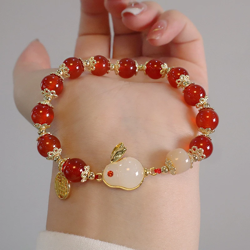 【粉丝福利】新中式玉兔手链女款小众设计高颜值K2