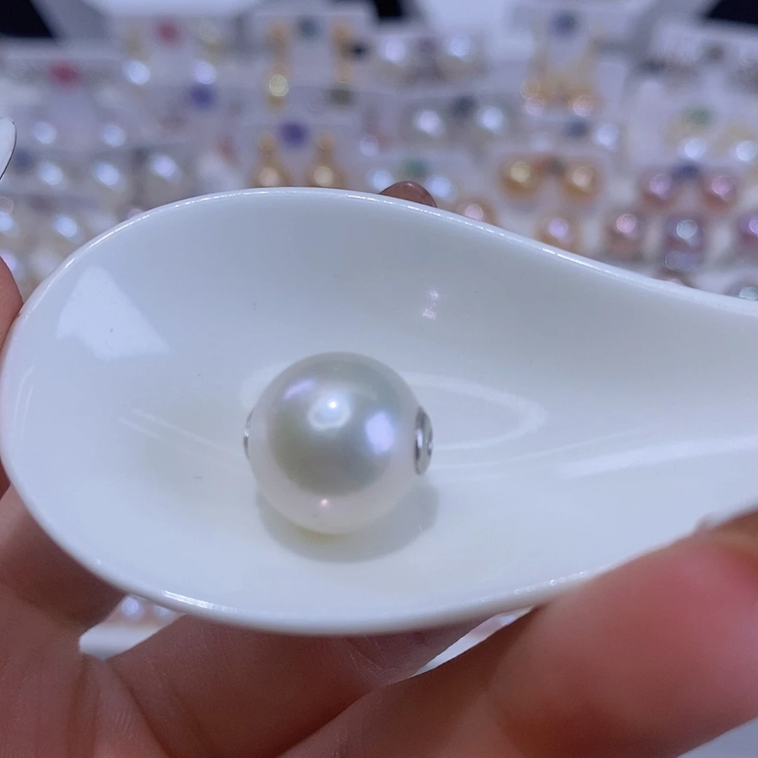 淡水珍珠银S925镶嵌颈饰
