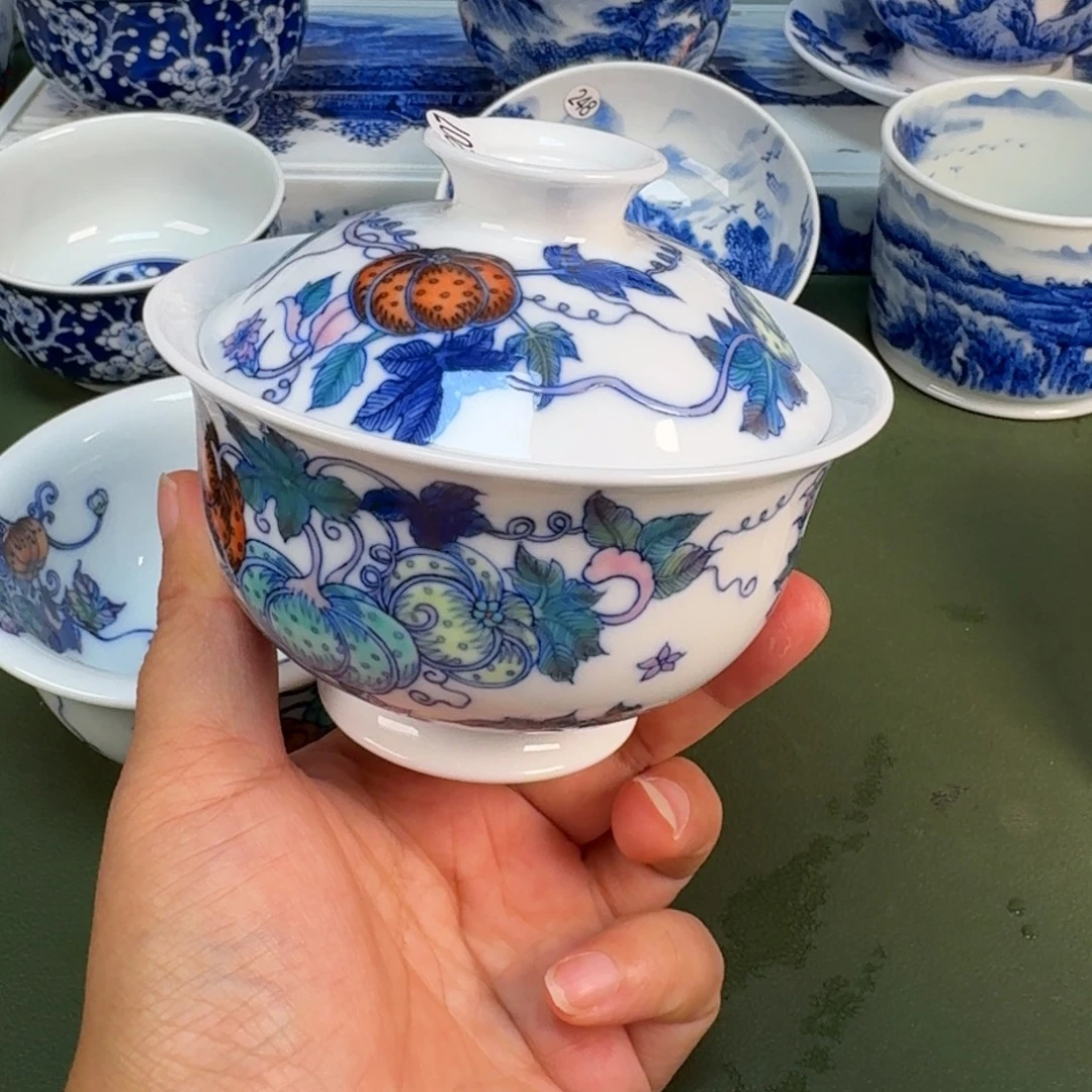 景德镇纯手绘茶具圆圆207
