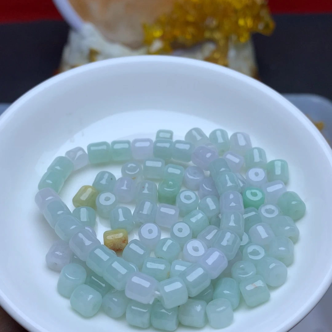 【闪购商品】翡翠手链未镶嵌卡6乘6冰桶珠30个