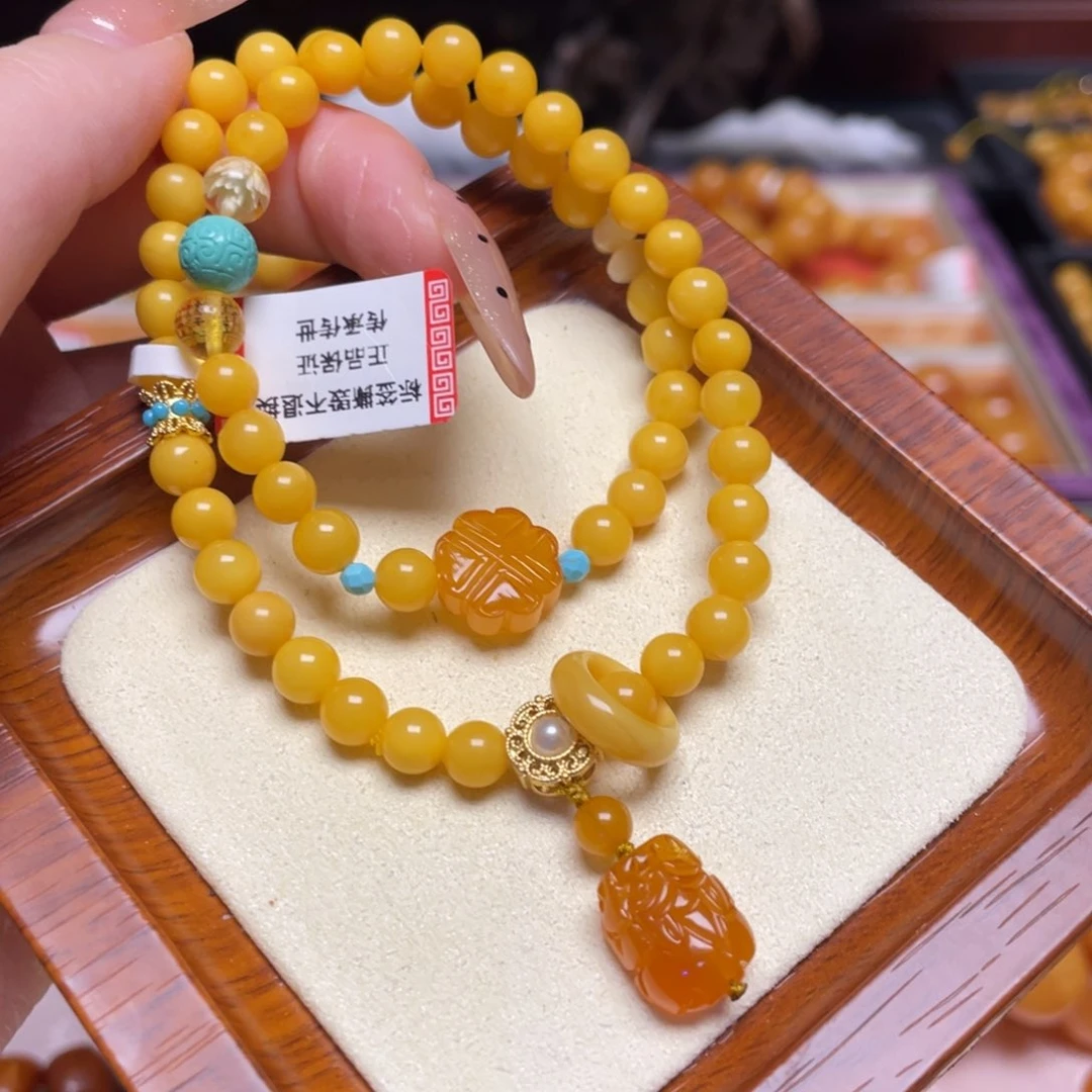 蜜蜡手链未镶嵌手串