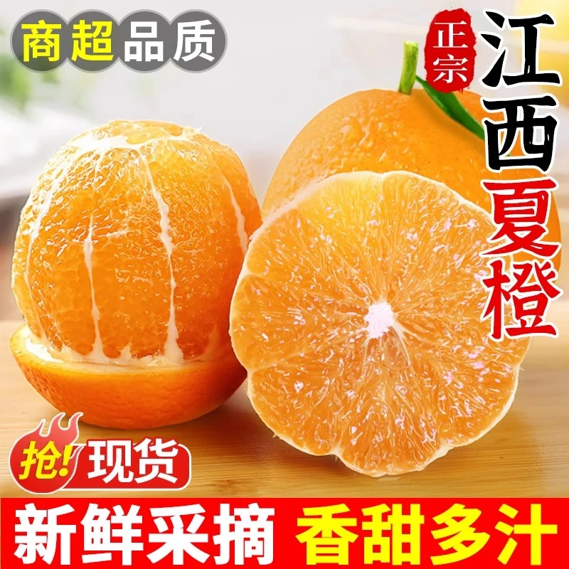 【顺丰可选】江西夏橙橙子新鲜水果现摘果冻橙手剥冰糖甜橙应当季