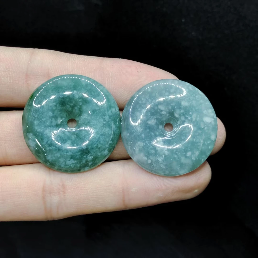 【老三珠宝】翡翠平安扣吊坠赠绳子GS【多样性发其一】约29-4mm