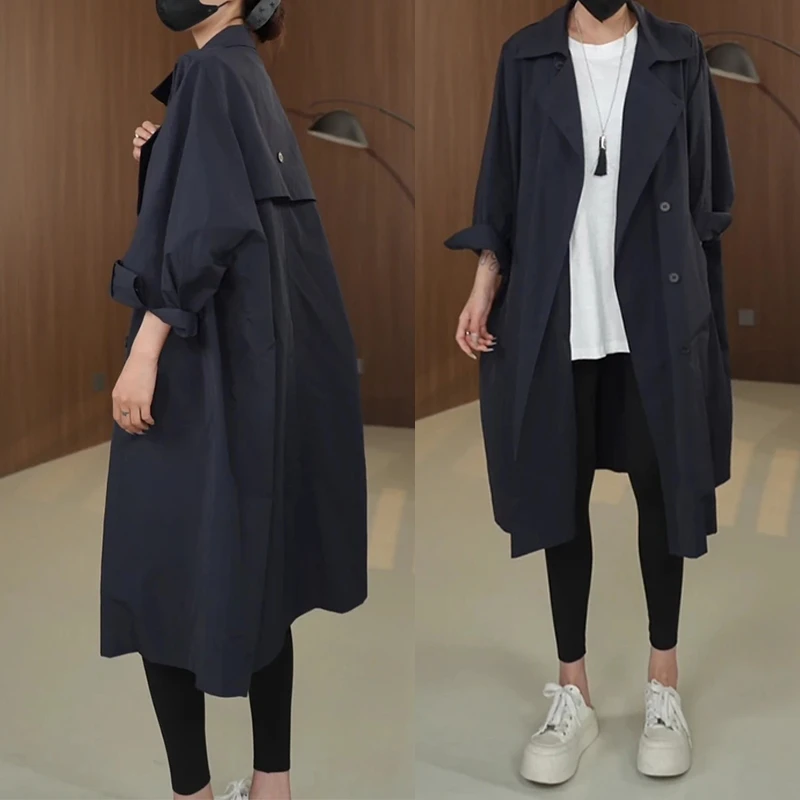 欧货高级感休闲风衣外套女士2025秋季新款小个子宽松时尚气质大衣