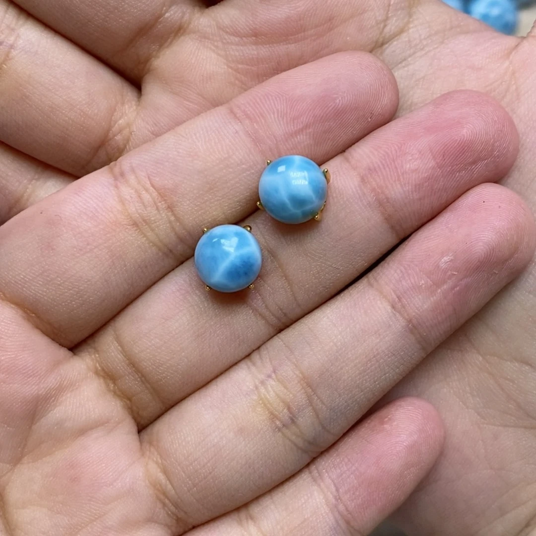 家***乖针钠钙石（海纹石）银S925镶嵌颈饰