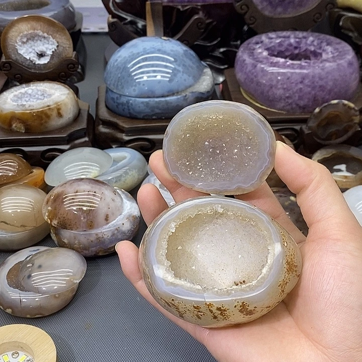 摆件紫晶未镶嵌聚宝盆