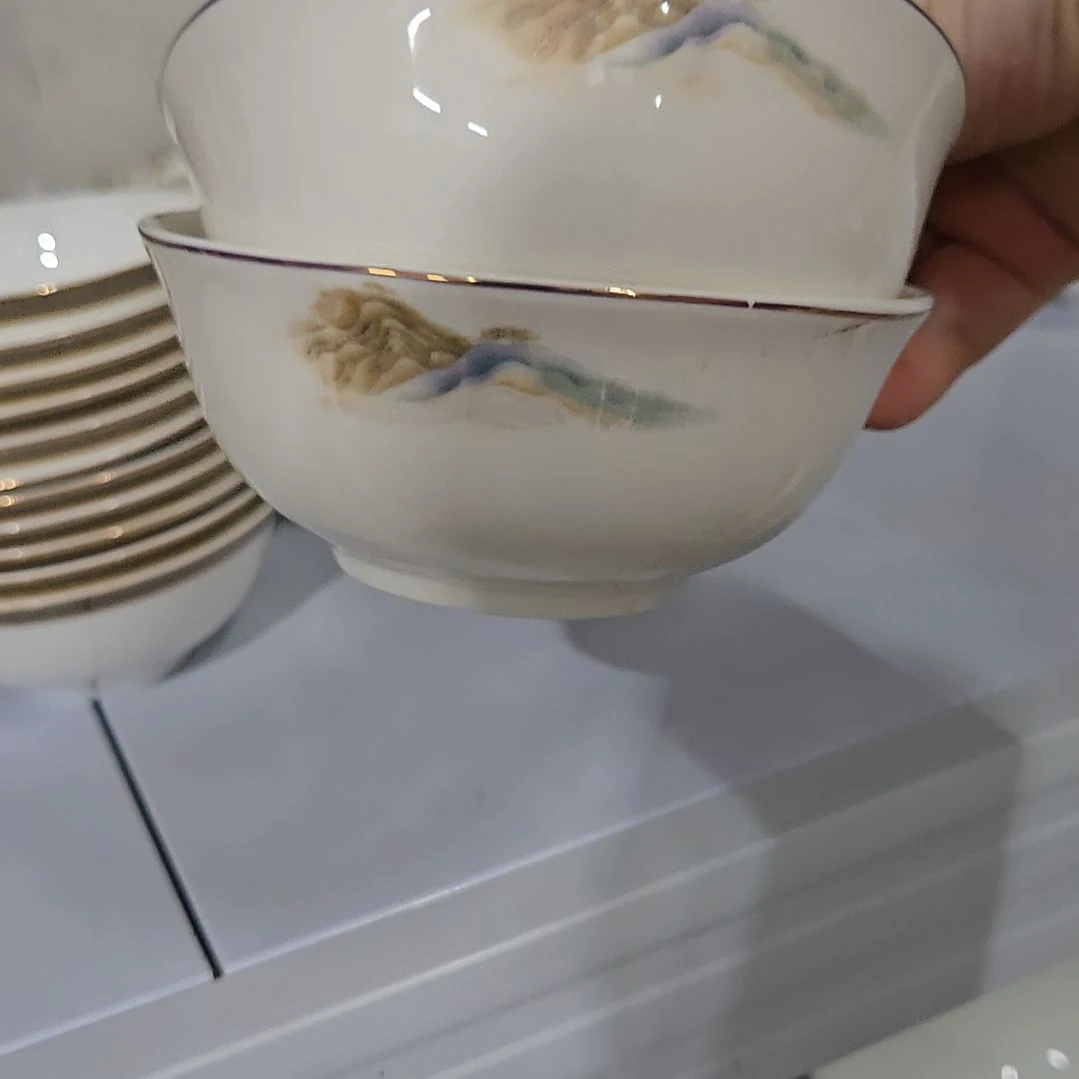 瓷片微瑕4寸10个小汤碗666666