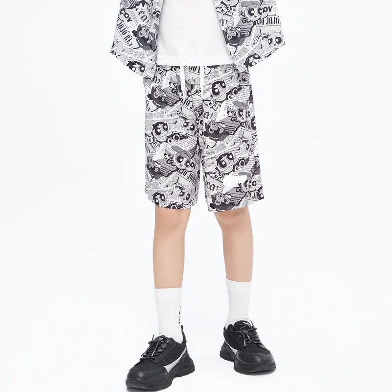 littlemoco童装男童吸湿速干印花短裤#KBC2SOT063