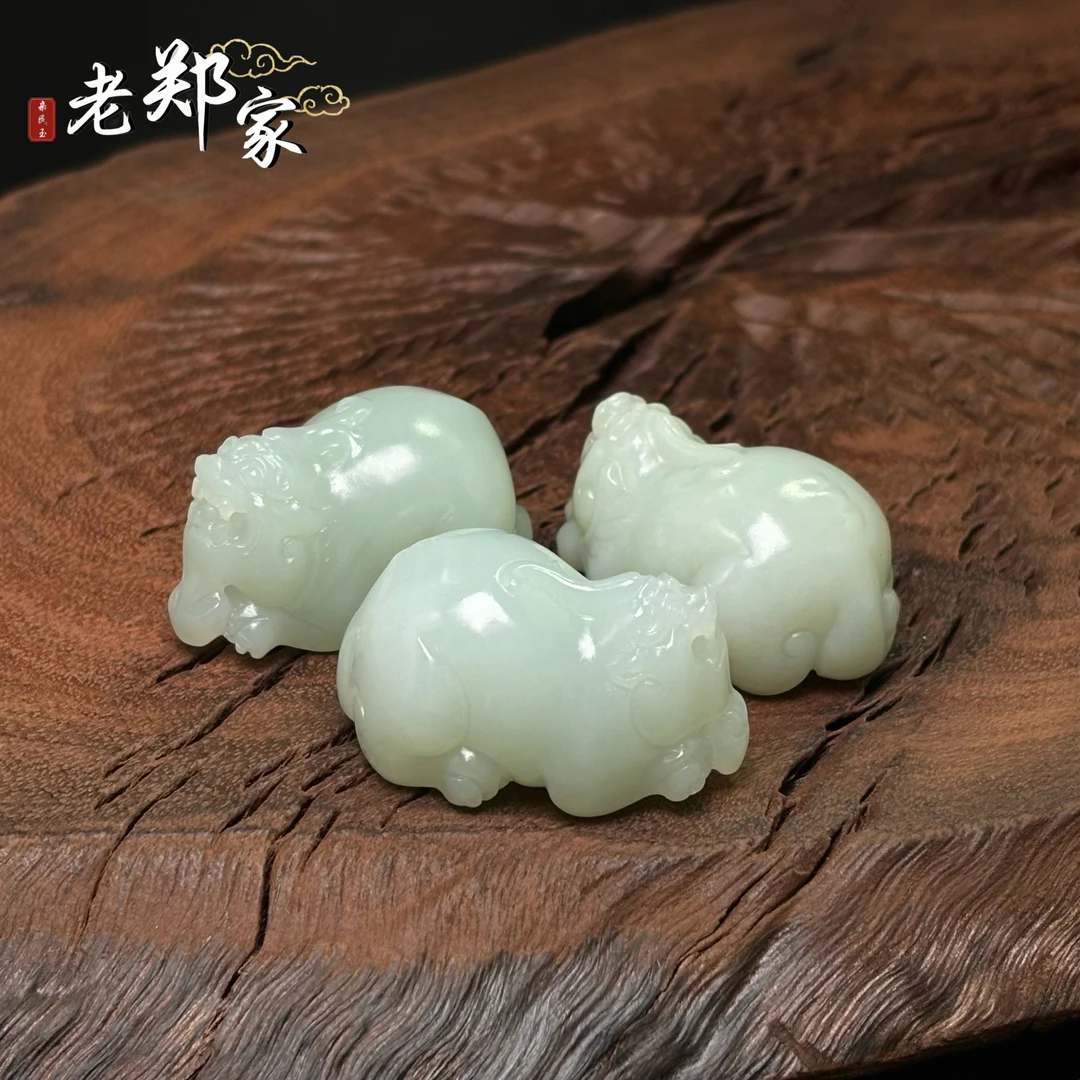 【老郑家】和田玉貔貅挂件 (多样性发一件）1854