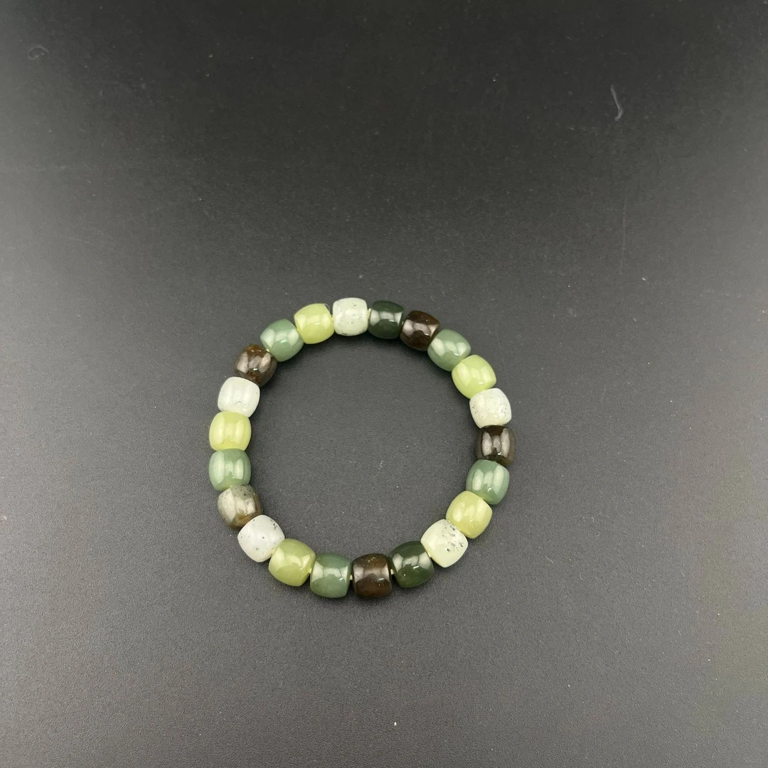 ZGY0104XH标059和田玉多宝手串多样性发货发其一