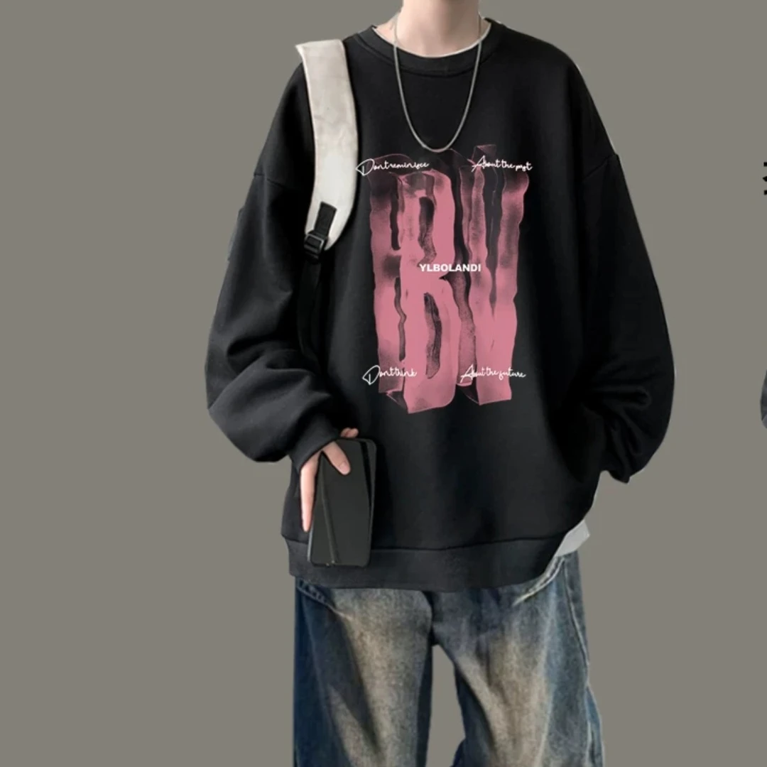 P4中黑色儿童潮牌卫衣