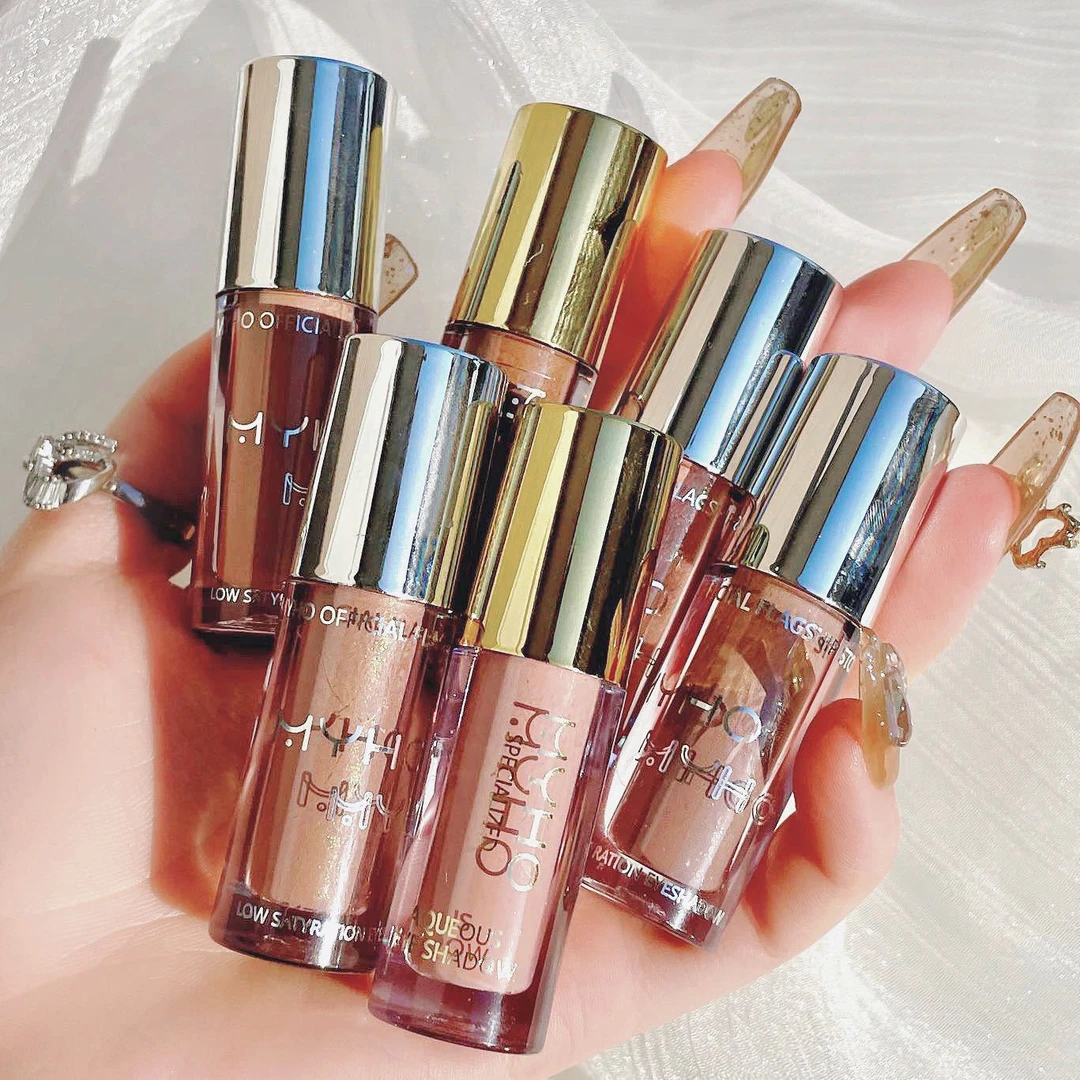 Y  MYHO液体眼影珠光眼妆大地色提亮修容轻薄细腻丝滑眼影