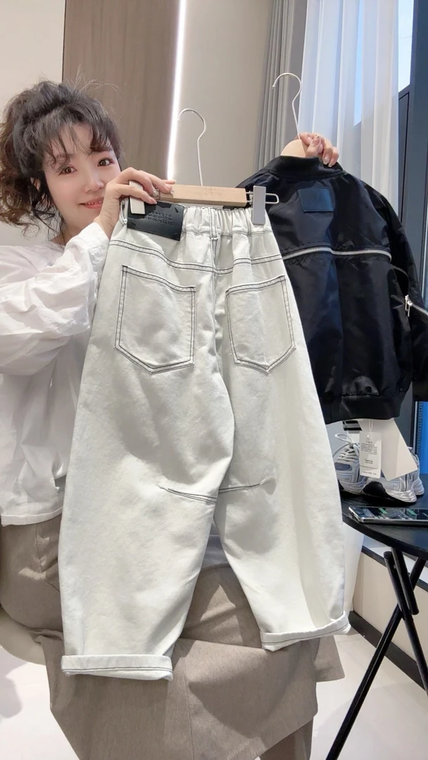 儿童春夏纯棉休闲裤2025新款春夏儿童春秋中大童宽松韩版百搭