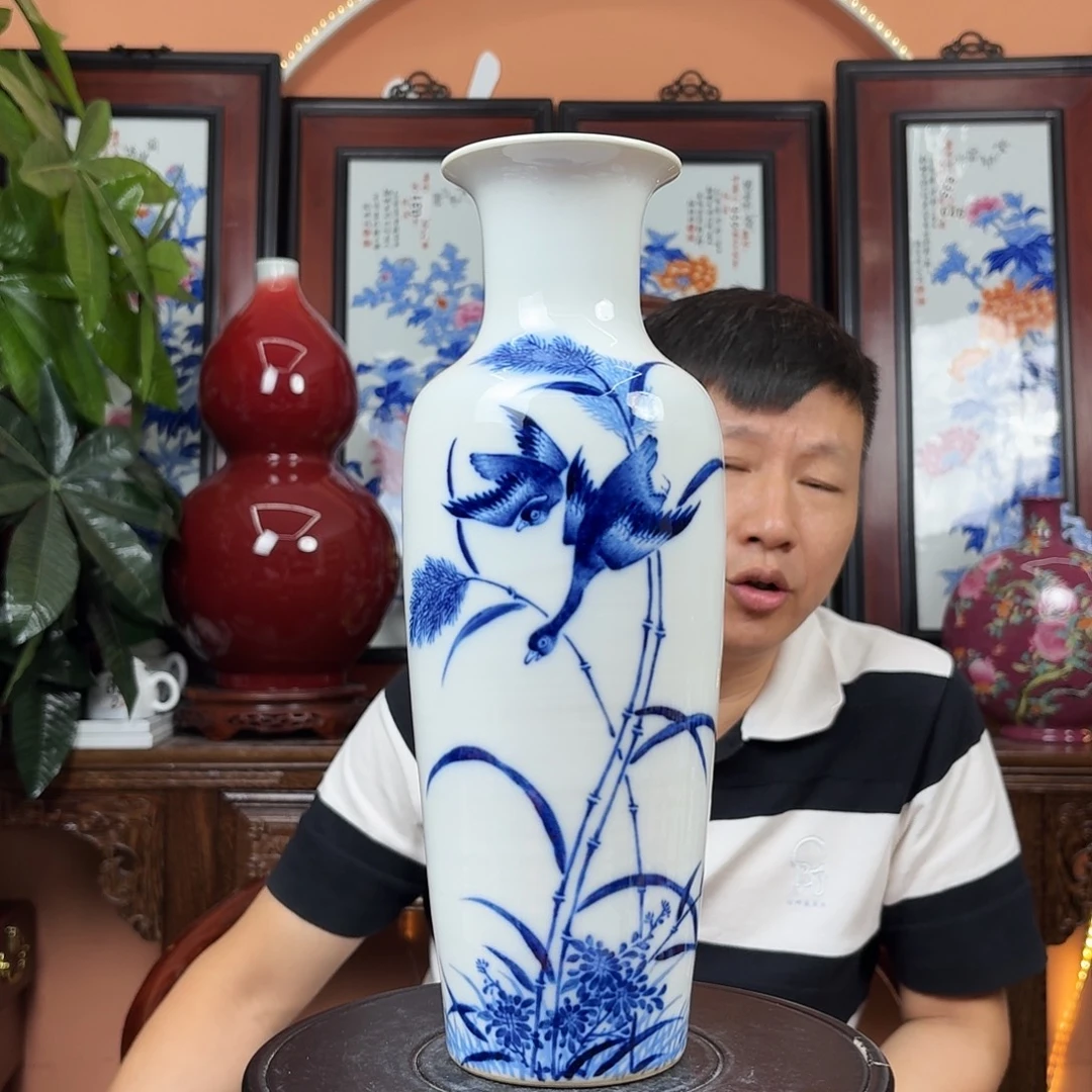 景德镇陶瓷手工花瓶