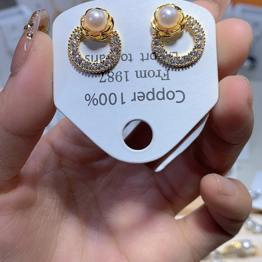 未镶嵌耳饰淡水珍珠