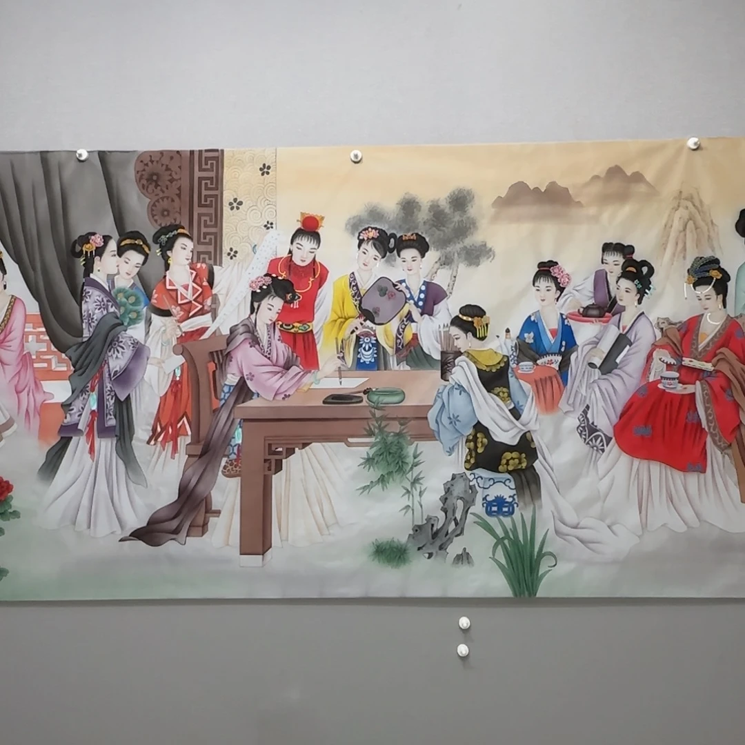 国画精品丈二大尺寸精品红楼梦贾敏