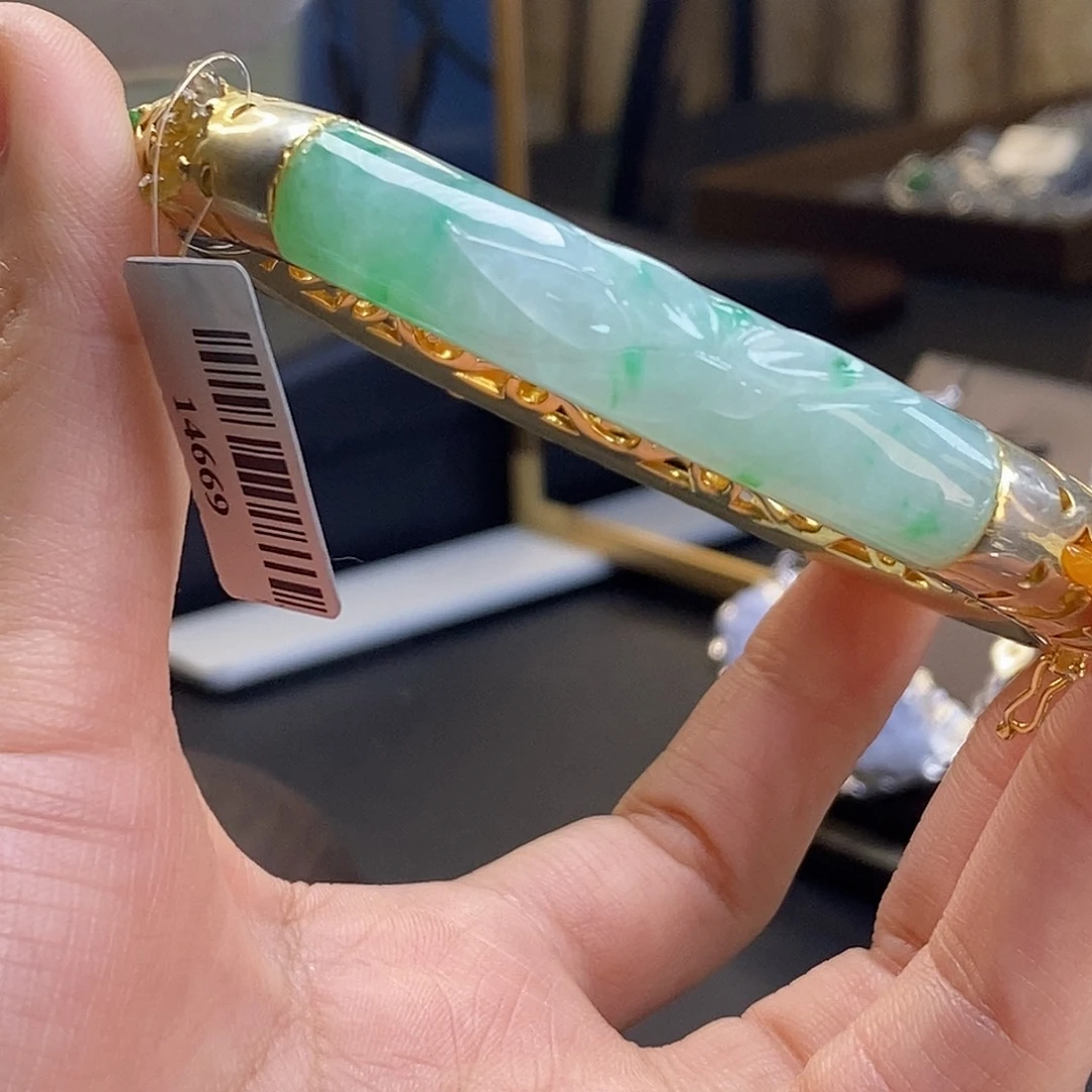 翡翠银S925镶嵌颈饰14669