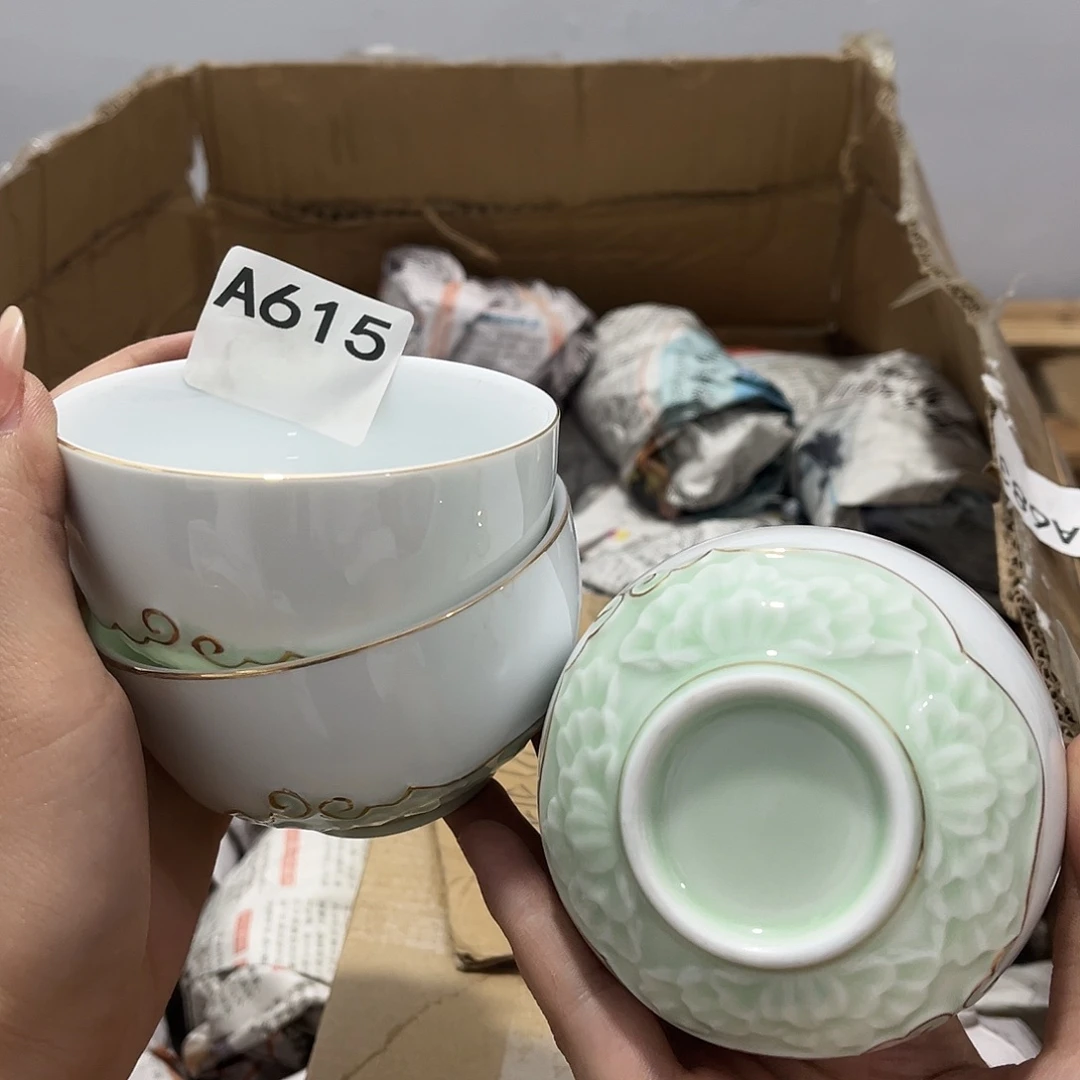 瓷片茶摆件工艺品摆件666