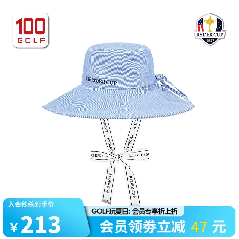 【26新品】莱德杯高尔夫球帽女士加宽帽檐遮阳渔夫帽子RF261BA001