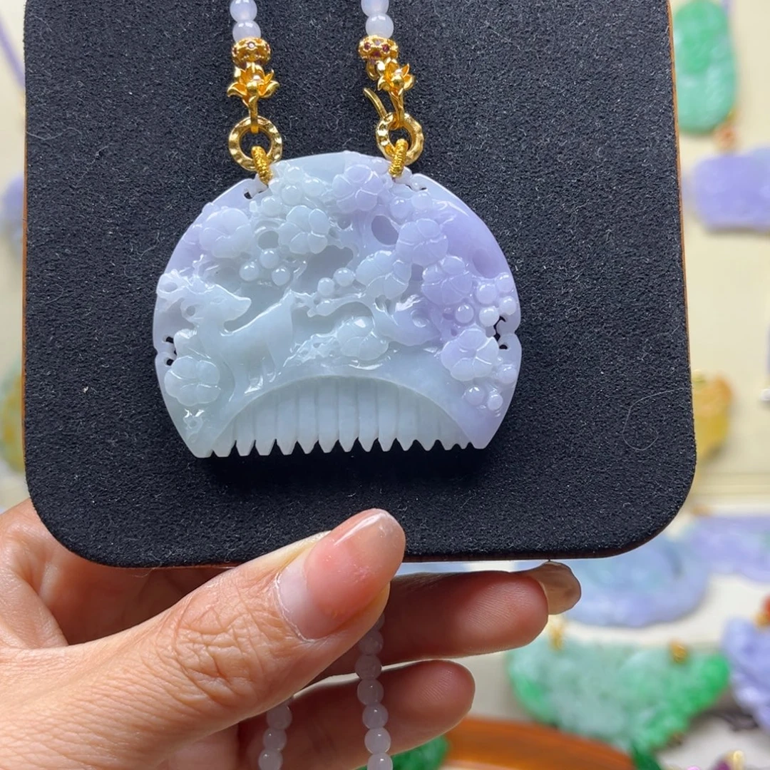 翡翠未镶嵌颈饰天然翡翠