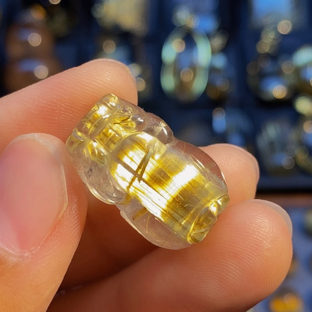 未镶嵌颈饰水晶天然钛晶貔貅吊坠