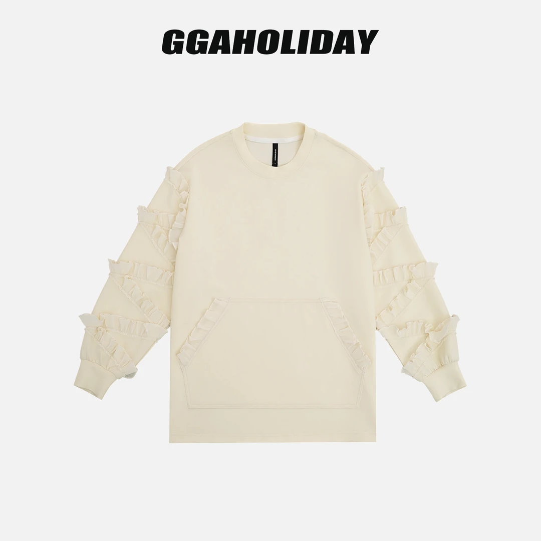 【上新】GGAHOLIDAY秋季时尚宽松潮流慵懒风简约长袖卫衣-153098