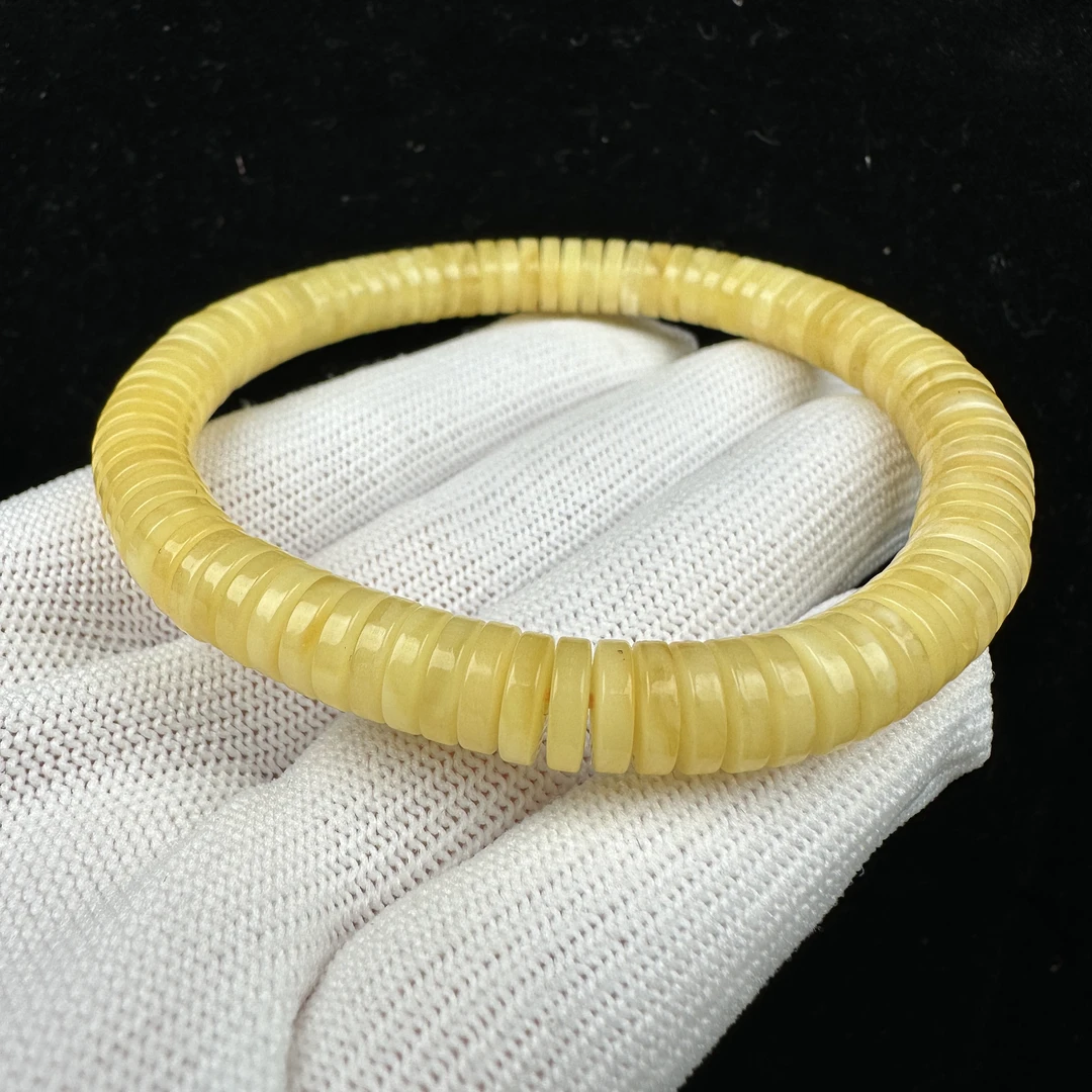 G1471天然蜜蜡药片 7.6mm 8.3克