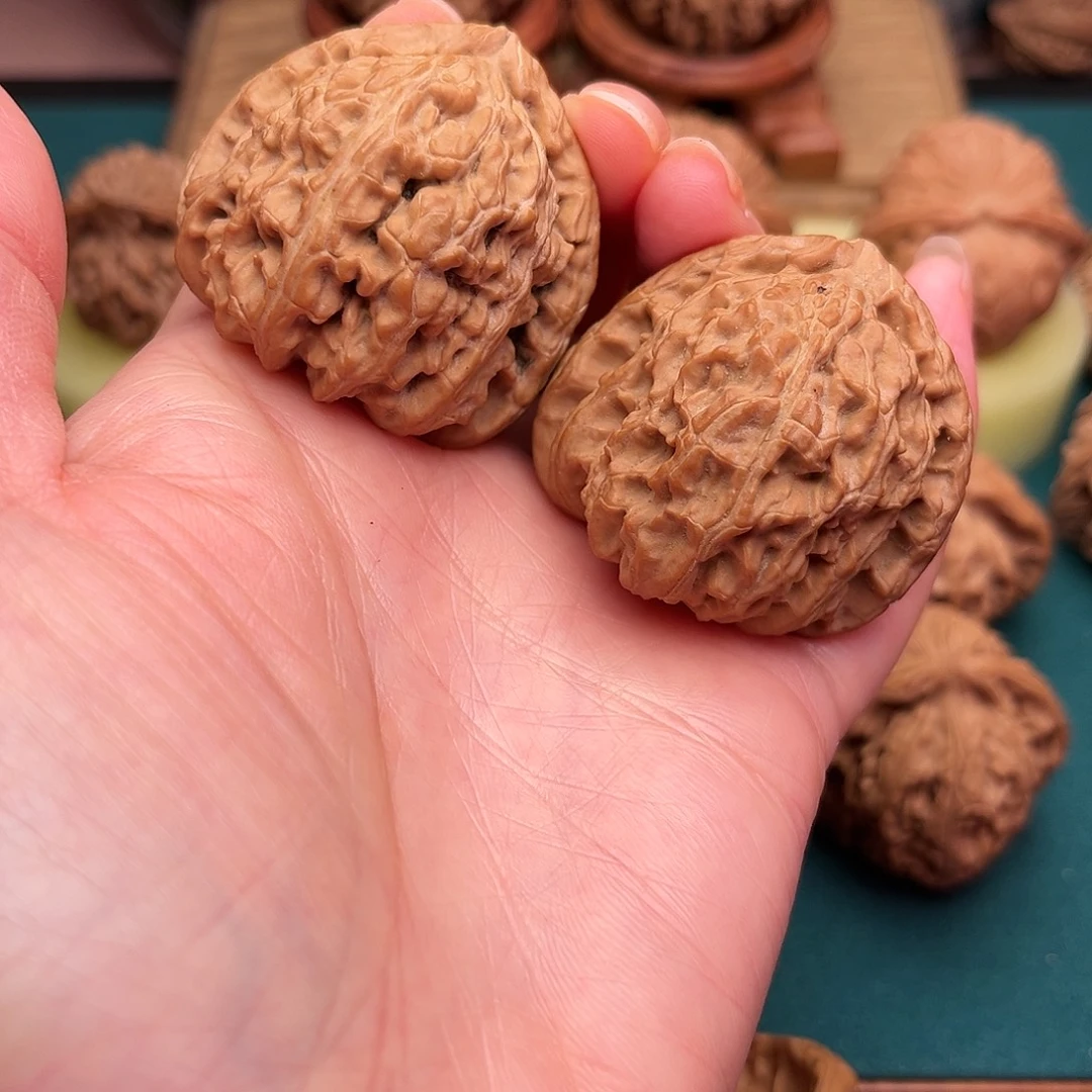 文玩核桃把件白狮子