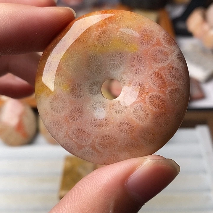 当***下硅化珊瑚未镶嵌颈饰