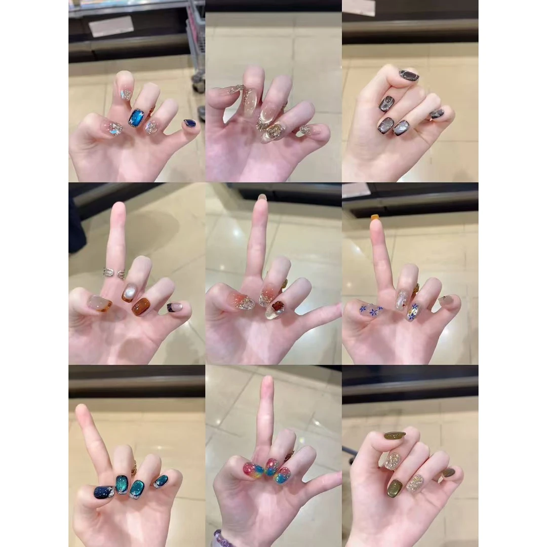 【01-145】秋冬新款纯手工穿戴甲高品质显白穿戴甲