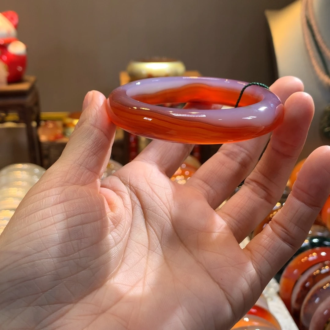 玛瑙/玉髓未镶嵌手镯42号