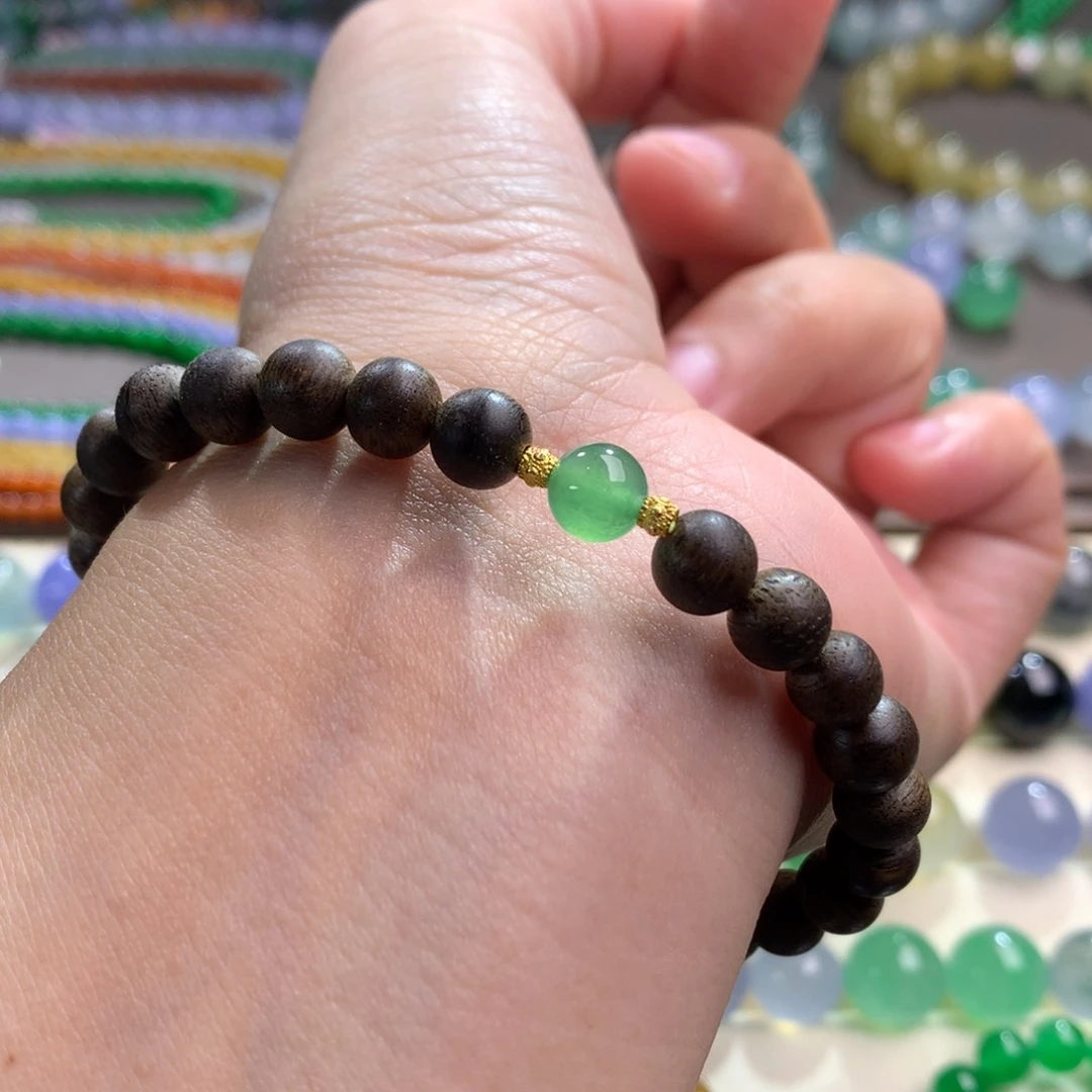 未镶嵌手链翡翠卡6.5