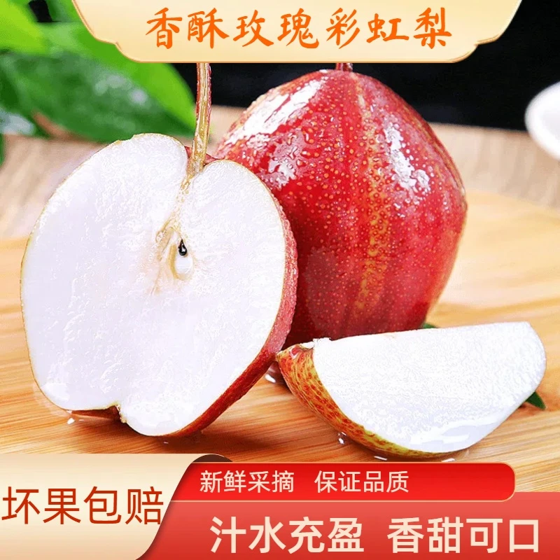 L果园直发【陕西酥脆彩虹梨】香甜多汁香酥梨皮薄肉厚3/5/9斤包邮
