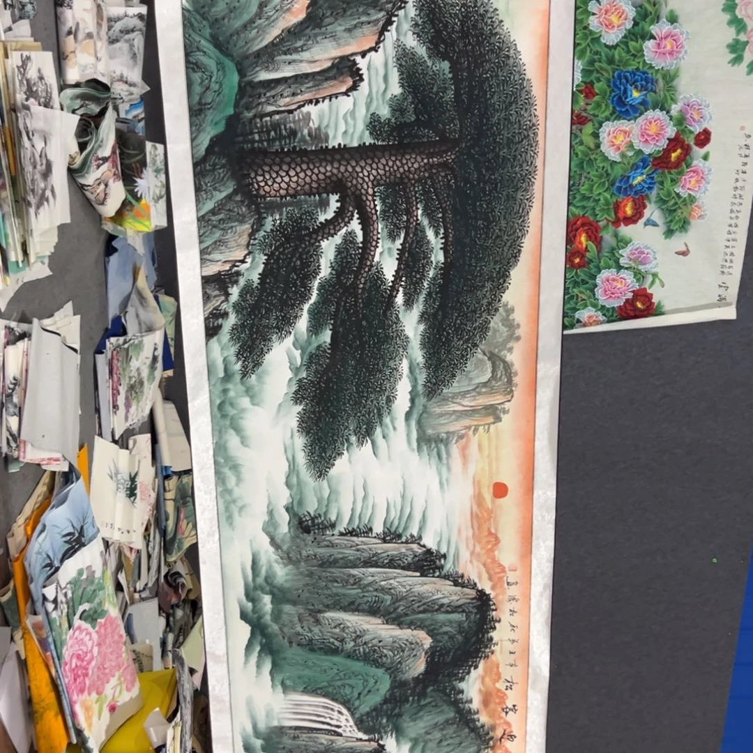国画国画作品画心一张
