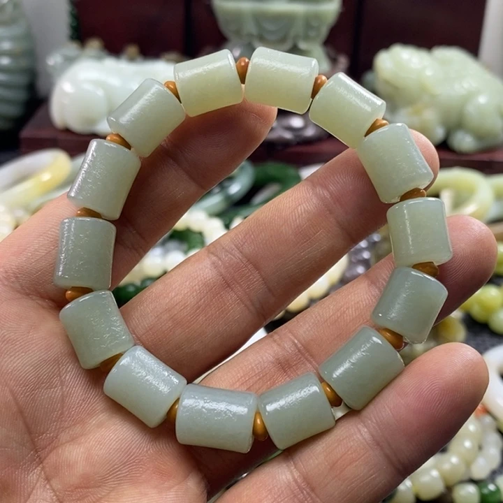 和田玉未镶嵌手链