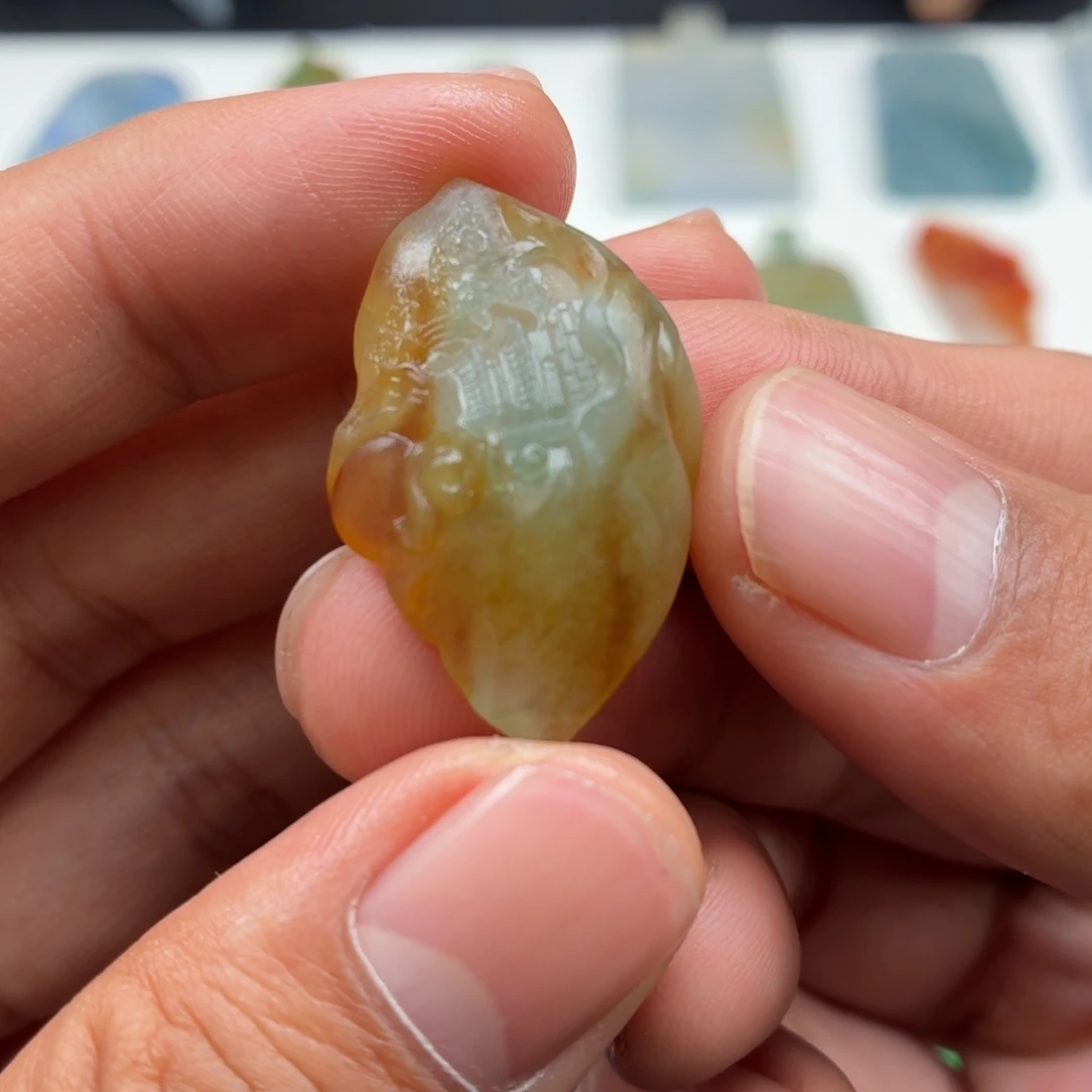 定制翡翠未镶嵌一帆风顺