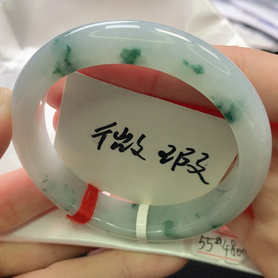 翡翠未镶嵌手镯缅甸5455