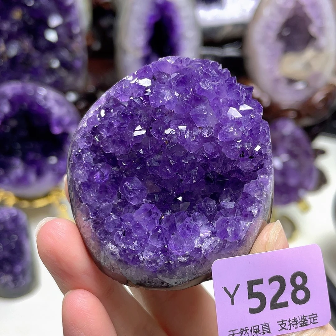 紫晶珠宝半成品未镶嵌