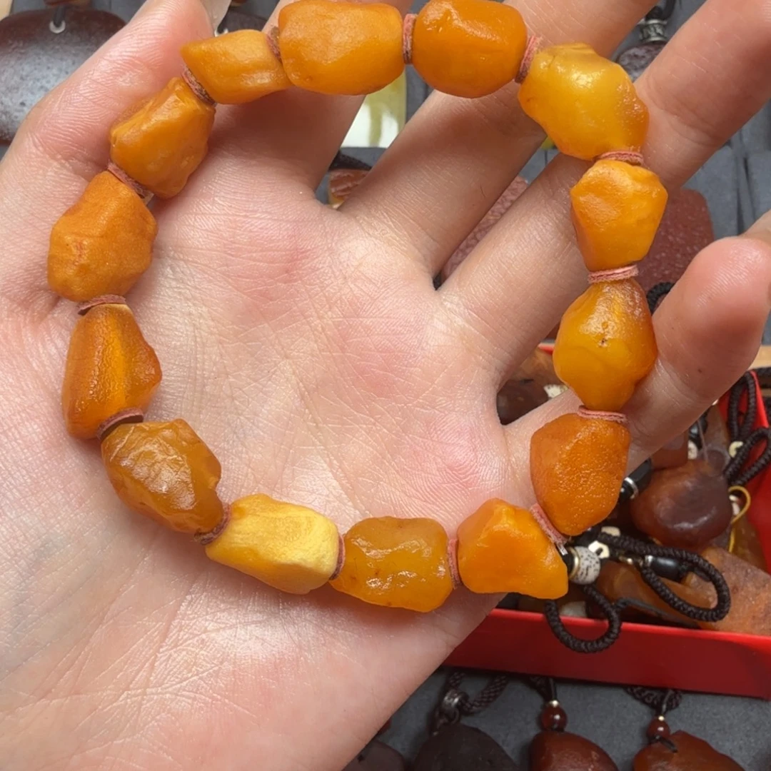 蜜蜡未镶嵌吊坠(赠链)