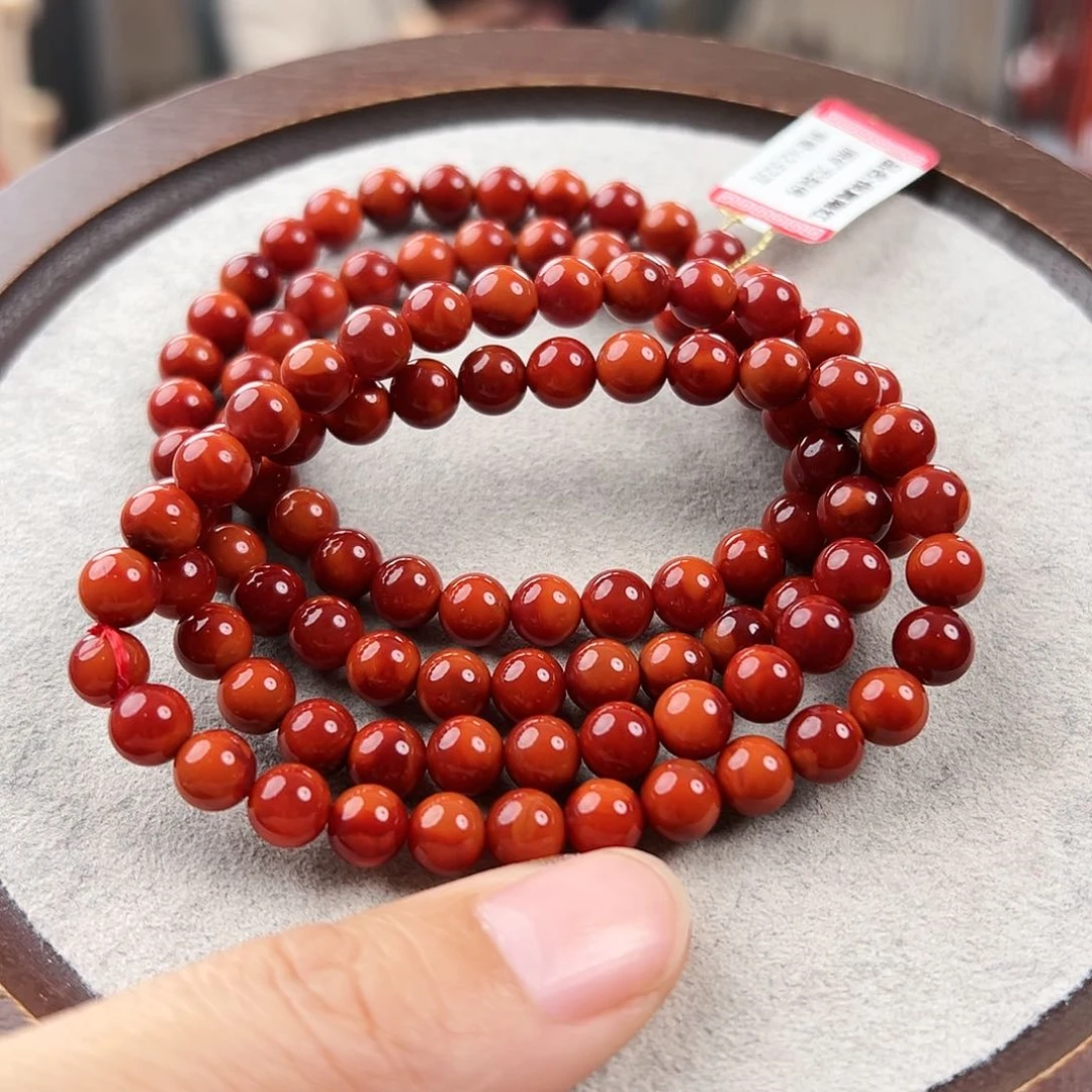 南红玛瑙手串未镶嵌